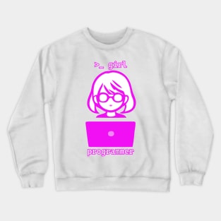 Girl Programmer Crewneck Sweatshirt